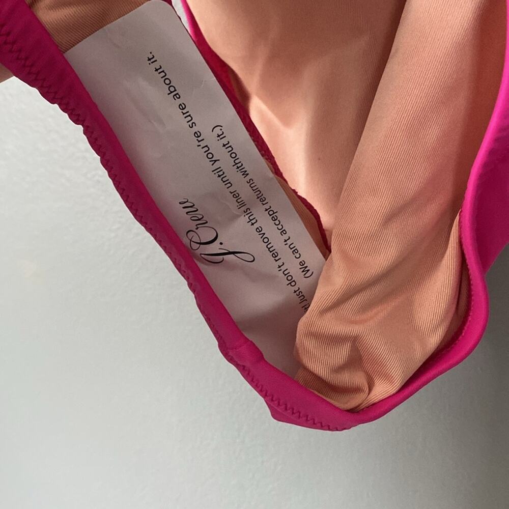 J. CREW Ruched Ruffle One Piece Swimsuit Girly Coquette Size 0 10 20 XS M/L 2X - Picture 6 of 10